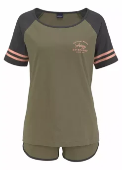 Arizona Sporty Stripe Short Pyjamas -Modish Dress Up Arizona Sporty Stripe Short Pyjamas48883028FRSC