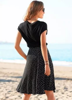 Beach Time Dotty Summer Jersey Dress -Modish Dress Up Beach Time Dotty Summer Jersey Dress78679047FRSP W01
