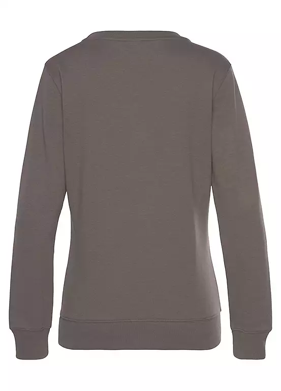 Bench Embroidered Round Neck Sweatshirt 4 Bench Embroidered Round Neck Sweatshirt - Image 4