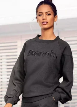Bench Logo Embroidered Crew Neck Sweatshirt