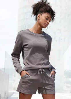 Bench Logo Embroidered Sweat Shorts -Modish Dress Up Bench Logo Embroidered Sweat Shorts22895157FRSP W02