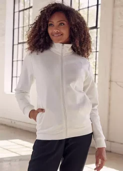 Bench Shiny Back Logo Print Sweat Jacket -Modish Dress Up Bench Shiny Back Logo Print Sweat Jacket17428217FRSP W01