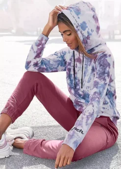 Bench Tie Dye Print Hoodie -Modish Dress Up Bench Tie Dye Print Hoodie40939618FRSP W01