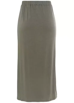 Buffalo Button Trim Midi Skirt -Modish Dress Up Buffalo Button Trim Midi Skirt93627562FRSC W01