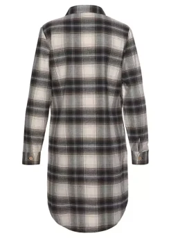Buffalo Check Shirt Dress -Modish Dress Up Buffalo Check Shirt Dress15019809FRSC W01