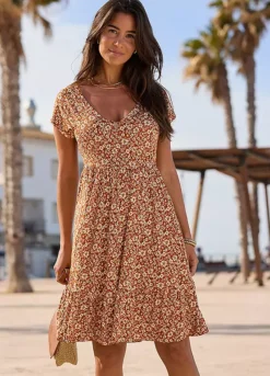 Buffalo Floral Print Jersey Dress