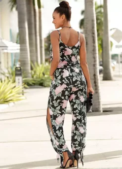 Buffalo Floral Print Jumpsuit 6 Buffalo Floral Print Jumpsuit -Modish Dress Up Buffalo Floral Print Jumpsuit71212265FRSP W01