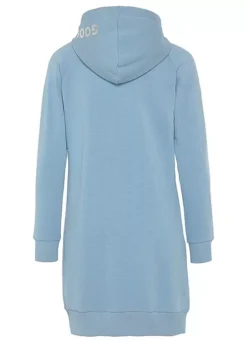 Buffalo Foil Print Hooded Sweatshirt Dress -Modish Dress Up Buffalo Foil Print Hooded Sweatshirt Dress11166038FRSC W01