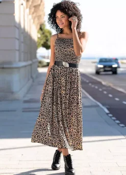 Buffalo Leopard Print Midi Dress