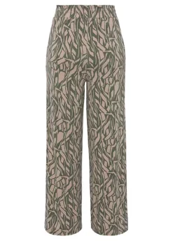 Buffalo Printed Wide Leg Jersey Trousers -Modish Dress Up Buffalo Printed Wide Leg Jersey Trousers92463041FRSC W01