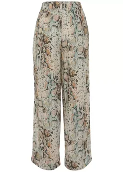 Buffalo Snake Print Palazzo Pants -Modish Dress Up Buffalo Snake Print Palazzo Pants38422765FRSC W01