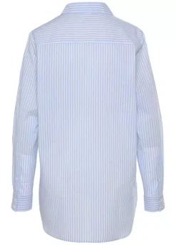 Buffalo Stripe Long Sleeve Blouse -Modish Dress Up Buffalo Stripe Long Sleeve Blouse91124237FRSC W01