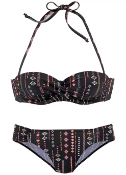 Buffalo Underwired Print Bandeau Bikini -Modish Dress Up Buffalo Underwired Print Bandeau Bikini68513011FRSC