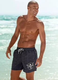 Chiemsee Logo Print Marl Swim Shorts -Modish Dress Up Chiemsee Logo Print Marl Swim Shorts651947FRSP