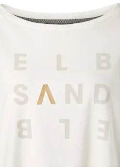 Elbsand Logo Print Long Sleeve Top -Modish Dress Up Elbsand Logo Print Long Sleeve Top41283429FRSC W02