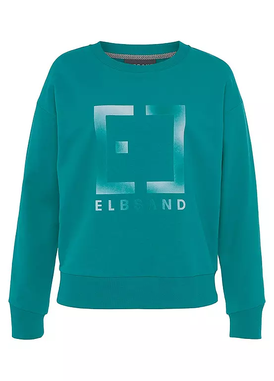 Elbsand Logo Print Round Neck Sweatshirt 2 Elbsand Logo Print Round Neck Sweatshirt - Image 2