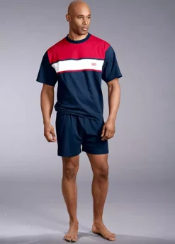 H.I.S Colour Block Short Pyjamas