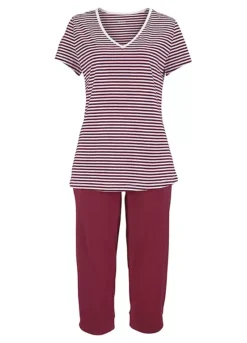 H.I.S Striped Capri Pyjamas -Modish Dress Up H.I.S Striped Capri Pyjamas444920FRSC