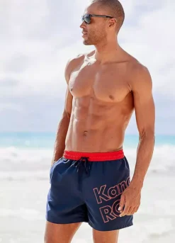 KangaROOS Logo Print Swim Shorts -Modish Dress Up KangaROOS Logo Print Swim Shorts46811350FRSP