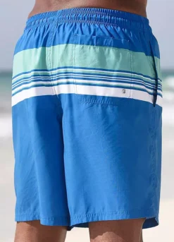 KangaROOS Striped Long Swimming Shorts -Modish Dress Up KangaROOS Striped Long Swimming Shorts867273FRSP W01