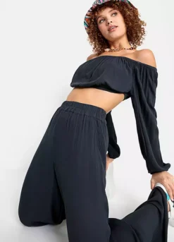 LSCN BY LASCANA Slip-On Palazzo Pants 8 LSCN BY LASCANA Slip-On Palazzo Pants -Modish Dress Up LSCN BY LASCANA Slip On Palazzo Pants62620209FRSP W02