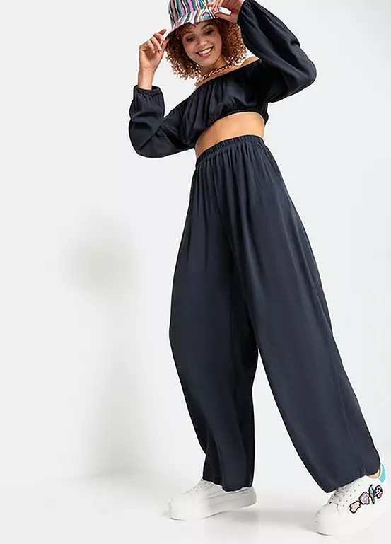 LSCN BY LASCANA Slip-On Palazzo Pants 5 LSCN BY LASCANA Slip-On Palazzo Pants - Image 5