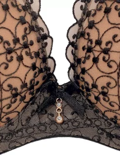 Nuance Lace Embroidered Full Cup Bra -Modish Dress Up Lace Embroidered Full Cup Bra12699658FRSC W01