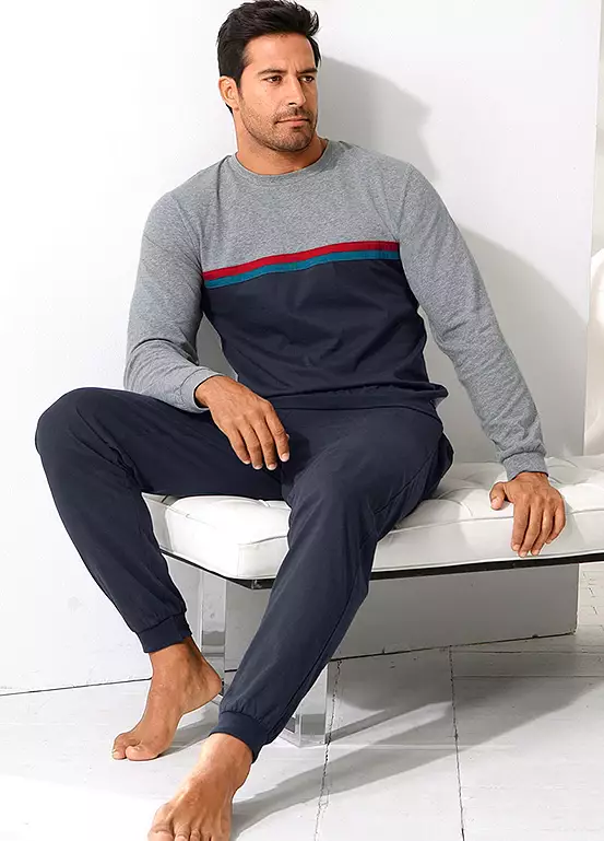 Le Jogger Long Colour Block Pyjamas 1 Le Jogger Long Colour Block Pyjamas