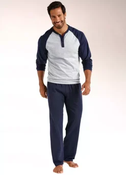 Le Jogger Pack Of 2 Raglan Sleeve Long Pyjamas