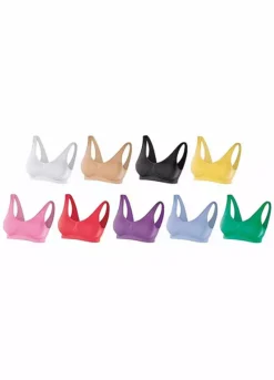 Nuance Pack Of 9 Non-Wired Bras -Modish Dress Up Nuance Pack of 9 Non Wired Bras98728812FRSC W01