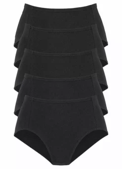 Petite Fleur 5 Pack Of Full Briefs