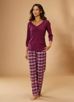Petite Fleur Check Pyjamas