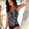 Petite Fleur Multi Print Swimsuit