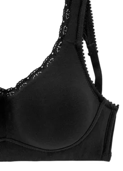 Petite Fleur Pack Of 2 Non-Wired Lace Trim Bras -Modish Dress Up Petite Fleur Pack of 2 Non Wired Lace Trim Bras618836FRSC W01