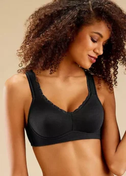 Petite Fleur Pack Of 2 Non-Wired Lace Trim Bras -Modish Dress Up Petite Fleur Pack of 2 Non Wired Lace Trim Bras618836FRSP W03