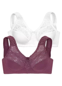 Petite Fleur Pack Of 2 Support Bras -Modish Dress Up Petite Fleur Pack of 2 Support Bras733193FRSC