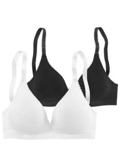 Petite Fleur Pack Of 2 Wireless Bras