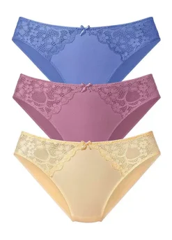 Petite Fleur Pack Of 3 Briefs