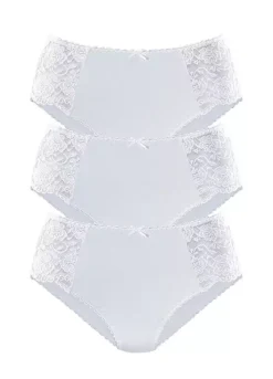 Petite Fleur Pack Of 3 Midi Briefs
