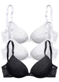 Petite Fleur Pack Of 3 Push-Up Bras -Modish Dress Up Petite Fleur Pack of 3 Push Up Bras641512FRSC