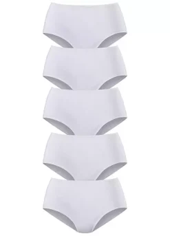 Petite Fleur Pack Of 5 High Waist Briefs -Modish Dress Up Petite Fleur Pack of 5 High Waist Briefs381851FRSC