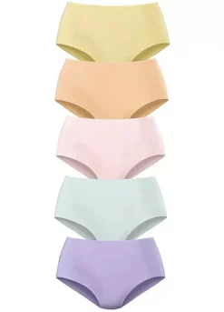 Petite Fleur Pack Of 5 High Waist Briefs