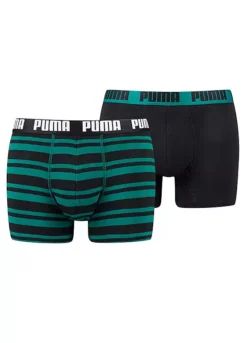Puma Pack Of 2 Logo Print Boxers