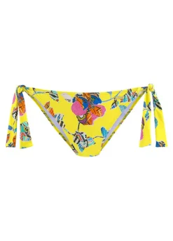 Sunseeker Floral Print Side Tie Bikini Bottoms -Modish Dress Up Sunseeker Floral Print Side Tie Bikini Bottoms68238515FRSC