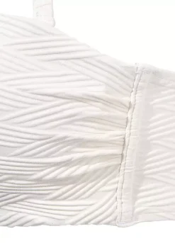 Sunseeker Textured Underwired Bandeau Bikini Top -Modish Dress Up Sunseeker Textured Underwired Bandeau Bikini Top39542846FRSC W01