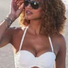 Sunseeker Textured Underwired Bandeau Bikini Top