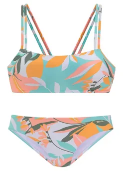 Modish Dress Up 27 Modish Dress Up -Modish Dress Up Sunseeker Tropical Print Bustier Bikini82328850FRSC