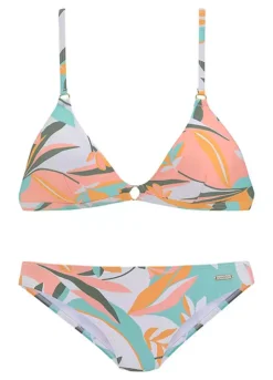 Sunseeker Tropical Print Triangle Bikini -Modish Dress Up Sunseeker Tropical Print Triangle Bikini32201734FRSC