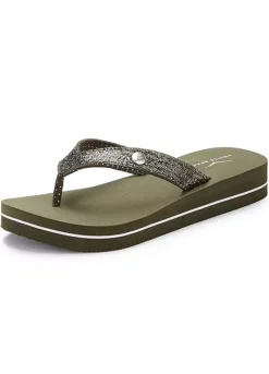 Venice Beach Glitter Flip Flops