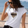 Venice Beach Heart Print T-Shirt